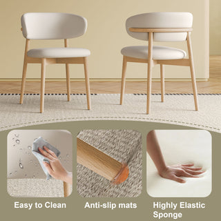 Dining Chair For Dining Room, Kitchen (Set of 2) - White