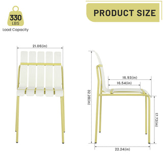 4 Piece Set Of Modern Color Block Designed Single Chairs