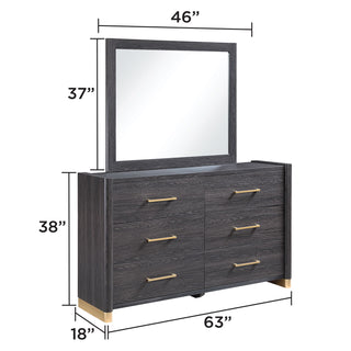 Clifton - 6 Drawer Dresser (Mirror Not Included) - Espresso