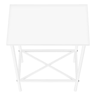 Accent Side Table, Narrow, Small, 2 Tier, Contemporary & Modern