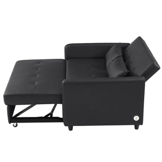 Convertible Sleeper Sofa Bed With 3 USB Ports
