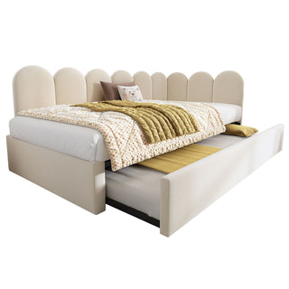 Upholstered Daybed With Pull-Out Bed