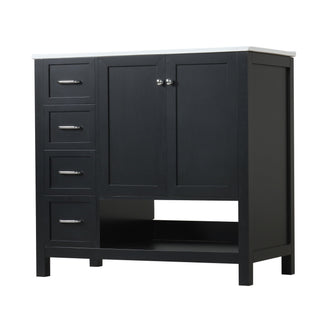 Modern Bathroom Vanity With Sink Top, 2 Doors And 2 Drawers