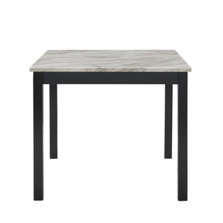 Modern 5 Piece Counter Height Dining Set With Tufted Nail Head Chairs
