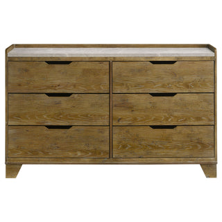 Packard - 6 Drawer Dresser - Oak