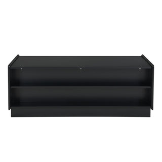 Modern Rectangle Coffee Table With 4 Drawers And 2 Display Shelves