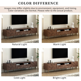 TV Stand With 2 Drawers, Media Console Table, Storage Cabinet With Cable Management