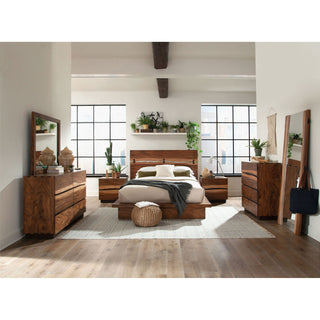 Beverly - Floor Mirror With Live Edge Design - Walnut