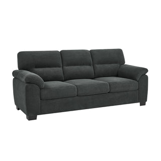 3 Seater Sofa With Padded Armrests And Triangular Leg
