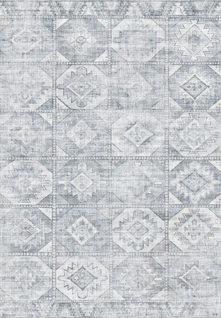 Toucan - 5' X 7' Washable Non - Slip Area Rug - Silver
