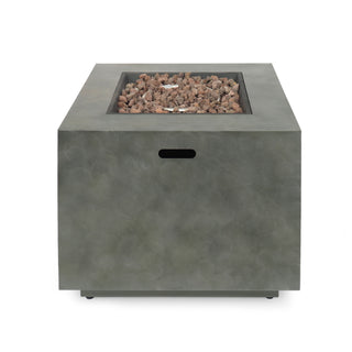 Outdoor Patio Gas Burning Fire Pit Table 50, 000 Btu, Square