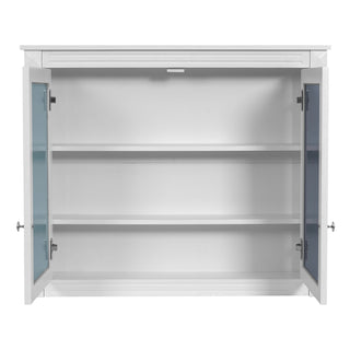 Wall-Mounted Medicine Cabinet With 2 Mirrors, Adjustable Shelves