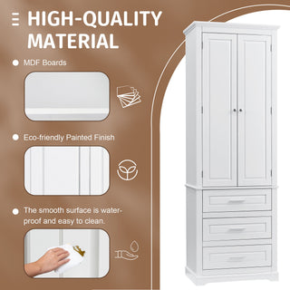 Storage Cabinet With 3 Drawers For Bathroom