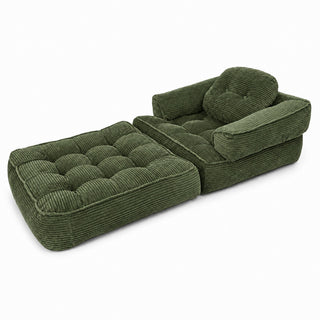 Convertible 2 In 1 Armrest Sofa For Bedroom