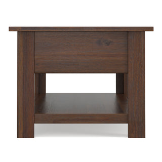 Monroe - Rectangular Coffee Table With Drawers - Brown