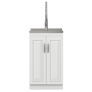 Darwin - Deluxe Laundry Cabinet With Pull-Out Faucet And Stainless Steel Sink