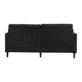 Mid Century Modern Fabric Loveseat Sofa, 2 Seat Upholstered Couch