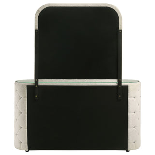 Santiago - 6 Drawer Dresser With Mirror - Ivory