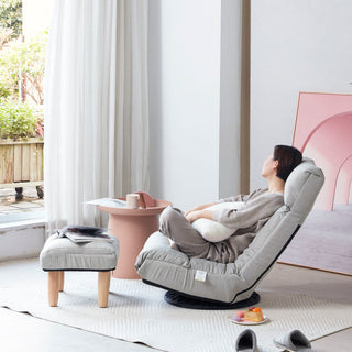 Adjustable Japanese Reclining Floor Chair Sofa With Metal Frame For Living Room