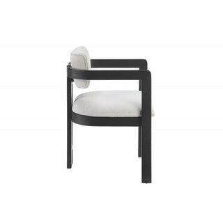 Upholstered Dining Armchair - Black