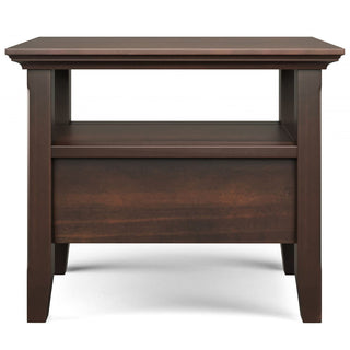 Acadian - Narrow Side Table With Drawer - Brown