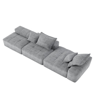 Modern Oversized Diy Combination Modular Sectional Sofa With Pillows