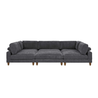 Modern Modular Sectional With Adjustable Back Support
