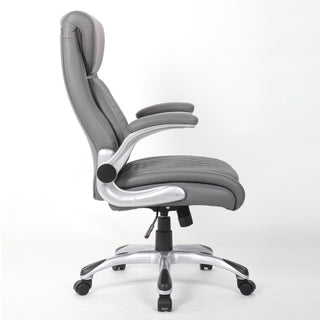 High Back Ergonomic Executive Office Chair, Adjustable Height And Lumbar Support For Home & Office - Antique Gray
