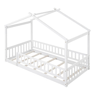 Bed House Bed Frame With Fence