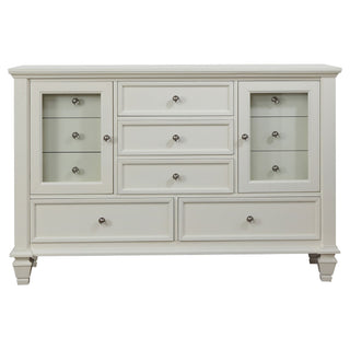 Dennis - 4 Piece Eastern King Bedroom Set - Cream White