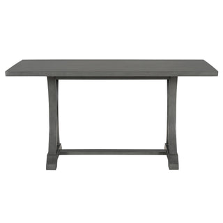 Dining Table Set With 4 Upholstered Chairs And Bench