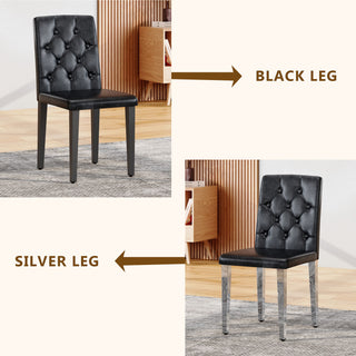 Dining Chairs With Ergonomic Buckle Backrest For Home