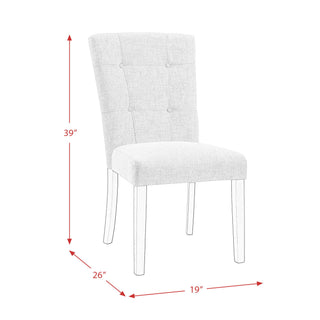 Lexi - Tufted Upholstered Chair (Set of 2) - Espresso