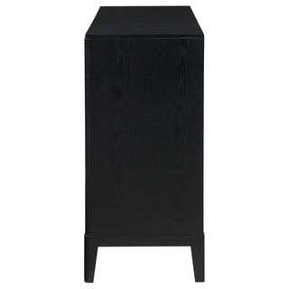Mason - 8 Drawer Dresser With Fluted Design - Black