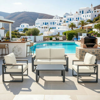 Modern Outdoor Sofa Set With Coffee Table