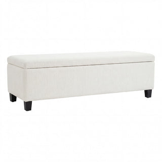 Upholstered Storage Ottoman Bench