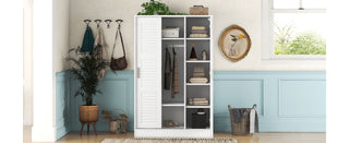 3 Door Shutter Wardrobe & Shelves