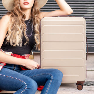 3 Pieces Set 20" / 24" / 28" Spinner Wheel Luggage With Combination Lock