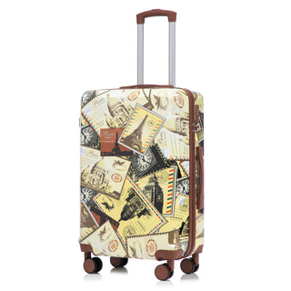 3 Piece Spinner Luggage Set 20" / 24" / 28" With Combination Lock And Silent Wheels - Black / Vintage