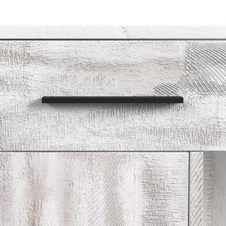 Rogen Rustic - Bar Table With Ice Tray, USB And Power - Rustic White