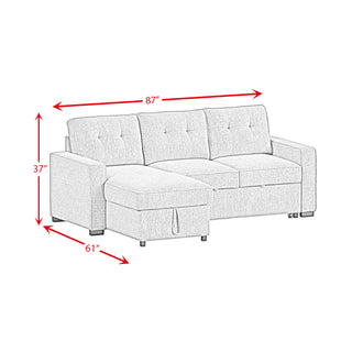 Homer - 2 Piece Sectional - Clementine Gray