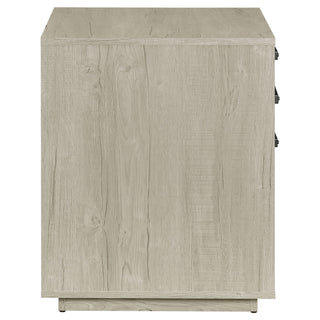 Loomis - 3 Drawer Home Office File Cabinet - White / Gray