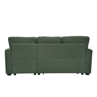 Sleeper Sectional With Pull Out Bed, Reversible Chaise