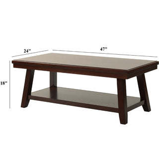 3 Piece Occasional Table Se, Coffee Table, End Table & Sofa Table - Walnut