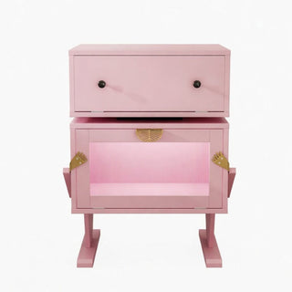 Robot LED Nightstand With 360° Rotating Drawer