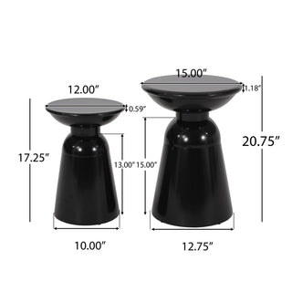 Serenita - Outdoor Side Tables With Flared Design (Set of 2)