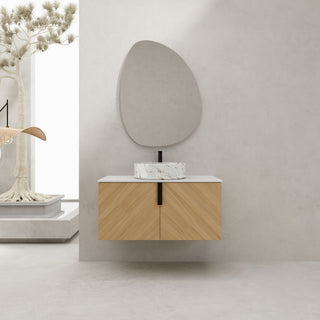 Wall Mounted Bathroom Vanity & Art Sink