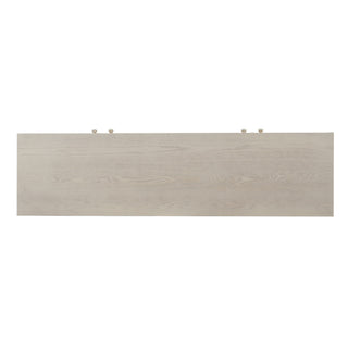 Wood Sideboard With Adjustable Shelves And Storage Cabinet - White Washed