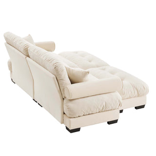 Super Comfort Oversized Modular Sectional Sofa With Movable Ottoman