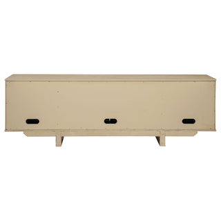 Kimpton - 4 Door Cane TV Stand Media Console - Beige